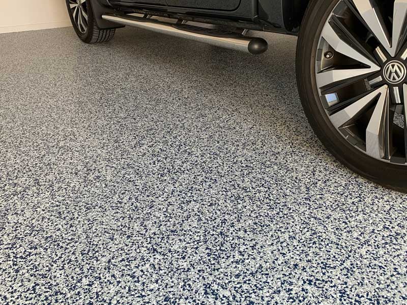 Garage floor in epoxy