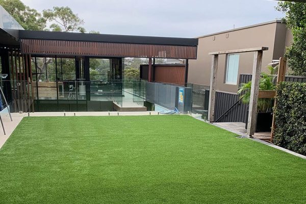 synthetic grass luxury home