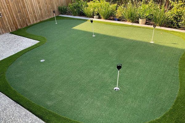 synthetic grass holes